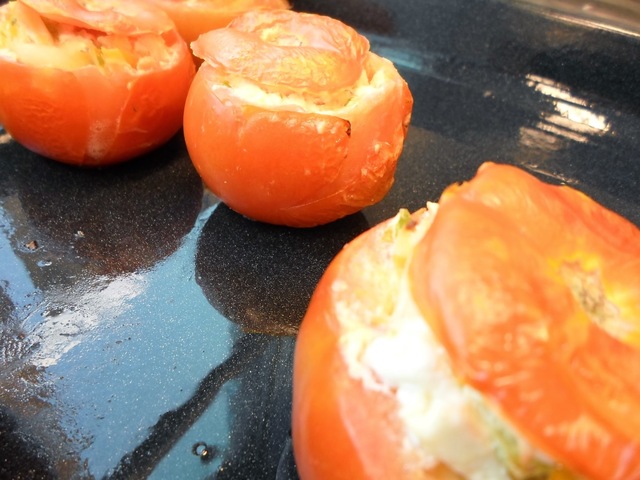 Fylte tomater med fetaost