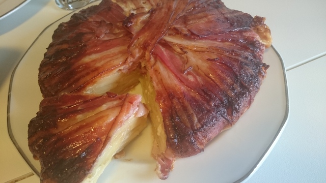 Bacon fylt med poteter og ost