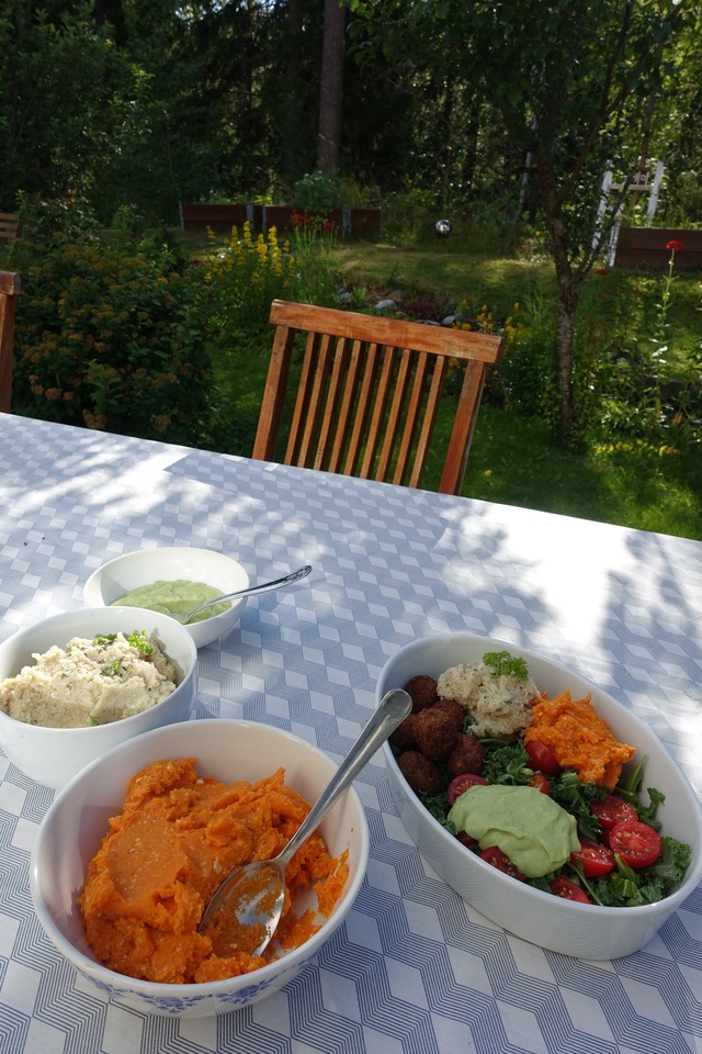 Sunn salat til middag – vegan