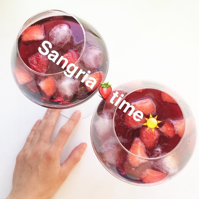 Sangria med jordbær