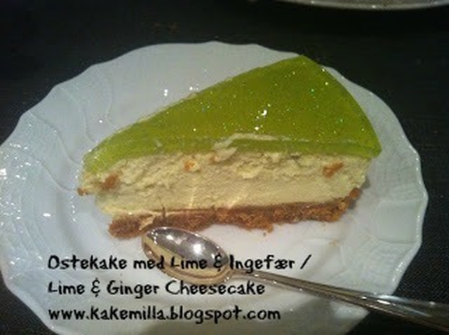 Ostekake med Lime & Ingefær / Lime & Ginger Cheesecake