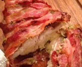Ovnsstekt breiflabb med pesto og bacon