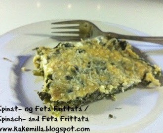 Spinat- og Feta Frittata / Spinach- and Feta Frittata