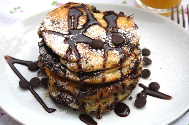 Chocolatechip pancakes