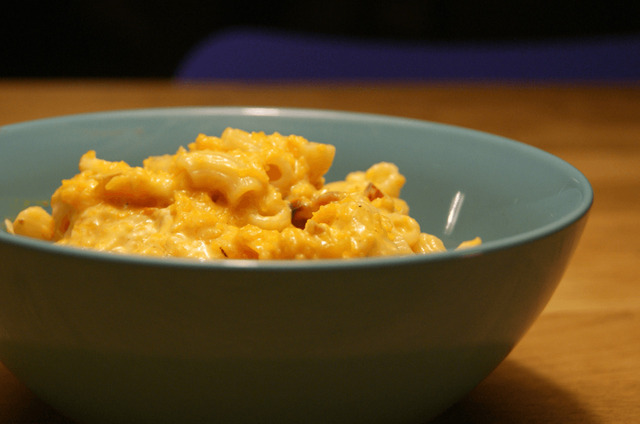 Mac & cheese med butternutgresskar