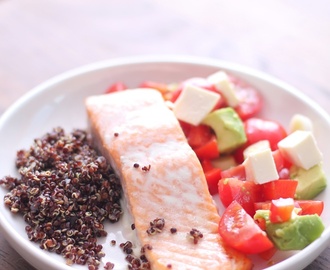 Svart quinoa og hjemmelagde proteinbarer