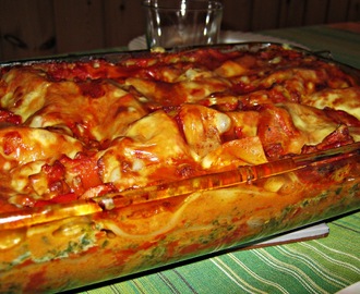 Lasagne m/spinat og kremost