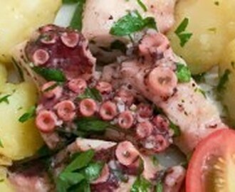 Octopus med poteter