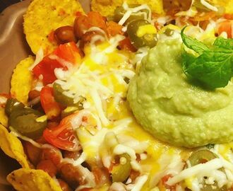 Vegetar nachos med guacamole <3