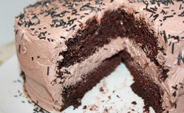 Sjokoladekake m lyd krem