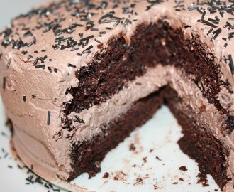 Nydelig, saftig enkel å lage sjokoladekake