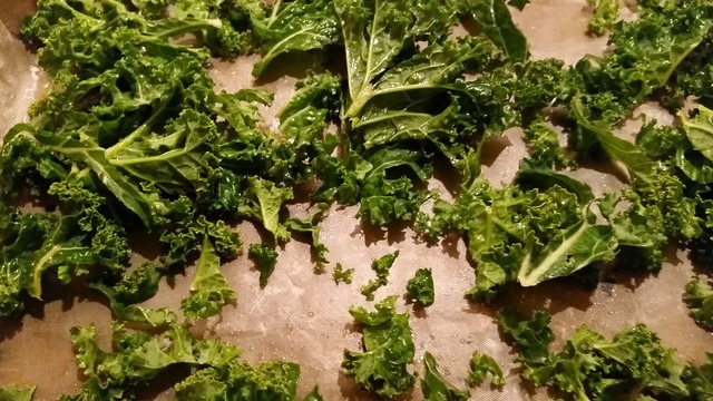 Grønnkål chips (Kale)