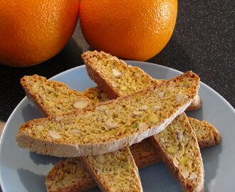 Biscotti med appelsin og mandel