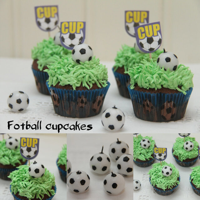 Fotball cupcakes