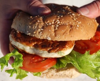 Fiskeburger med fiskekake