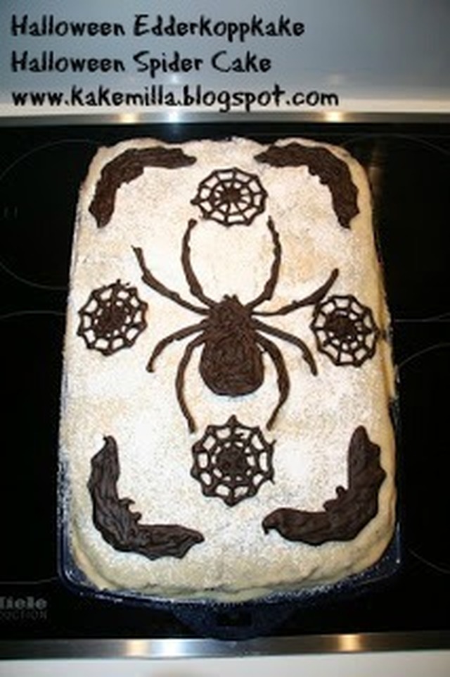 Halloween Edderkoppkake / Halloween Spider Cake