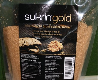 Nyhet i nettbutikken vår: Sukrin Gold – brunt sukker