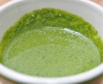 Raw pesto med ruccola