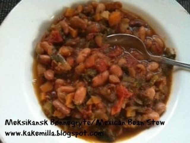 Meksikansk Bønnegryte/Mexican Bean Stew
