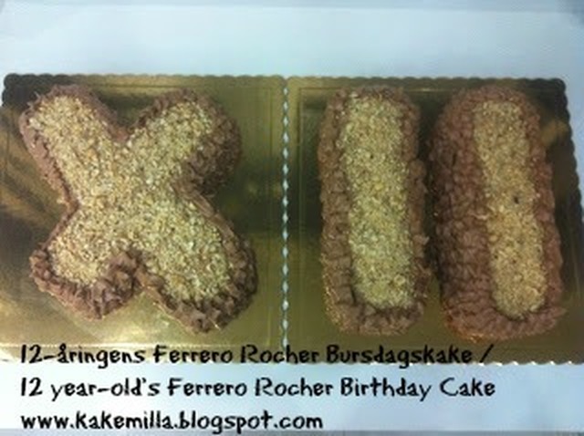 12-åringens Ferrero Rocher Bursdagskake / Ferrero Rocher Birthday Cake for the 12-year-old