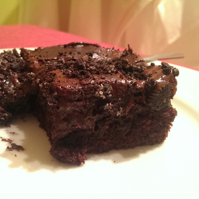 Sjokolade-oreokjeks-trøfler-brownie-kake! Nam!!