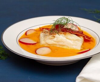 Gulrotsuppe med torsk, chili og ingefær | Det glade kjøkken