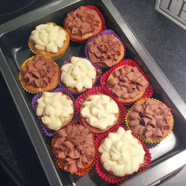 Glutenfrie vaniljecupcakes