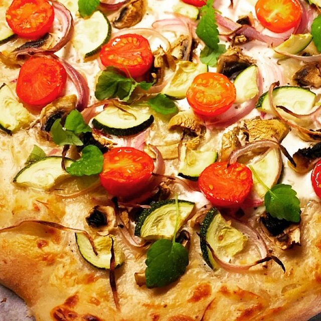 Pizza bianca, vegetar