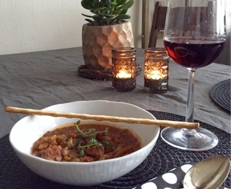 Spansk linsesuppe med chorizio