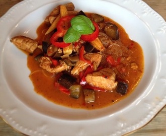Red curry chicken