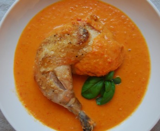 Barbados Style: Roasted Garlic Chicken with Pineapple & Paprika Sauce...