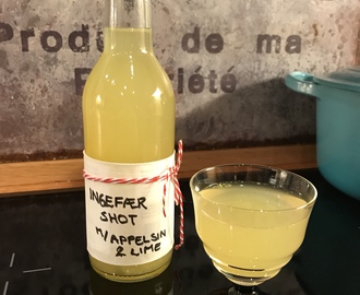 Ingefærshot med appelsin og lime