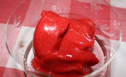 Bringebærsorbet