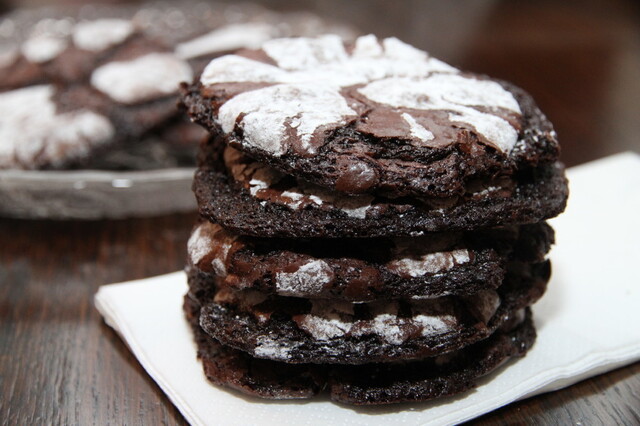 Deep Dark Chocolate Cookies