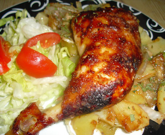 BBQ kylling i form