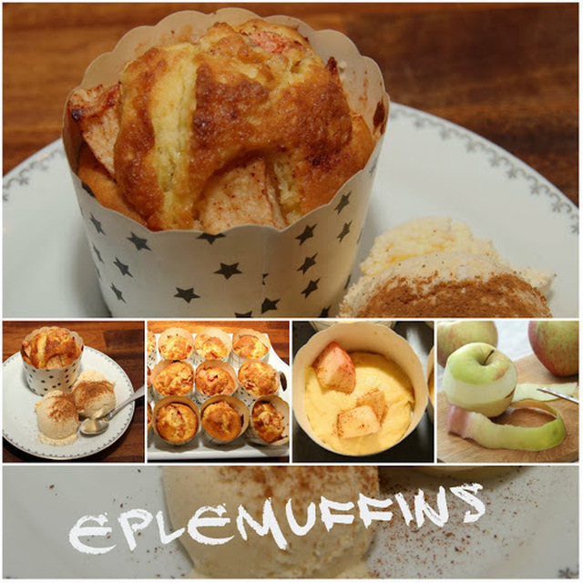 Eple & kanelmuffins