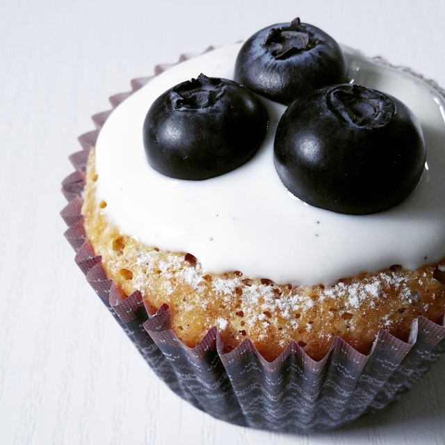 Sunne og saftige blåbærmuffins!