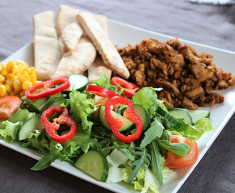 Salat med tacokylling & glutenfri pita