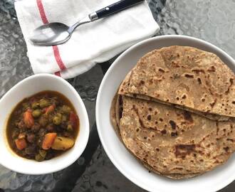 Laccha paratha – Crispy og flaket flatbrød