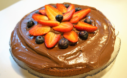 Søtpotet-sjokoladekake