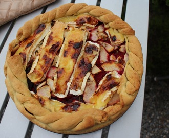 Helgrillet svinekam og pai med rødbeter og eple