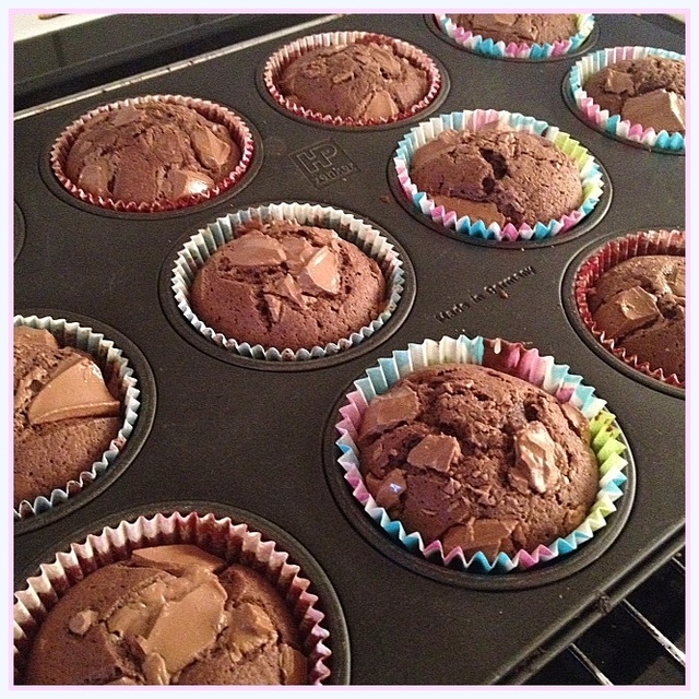 Sjokolade muffins