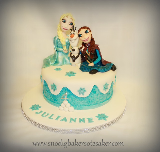 Frostkake til Julianne * Frozen-themed cake