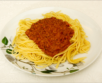 Spaghetti med kjøttsaus