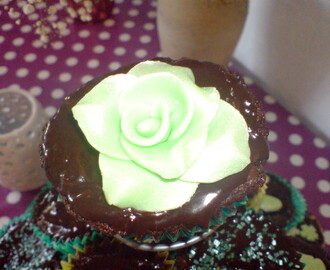 Deilige After eight cupcakes