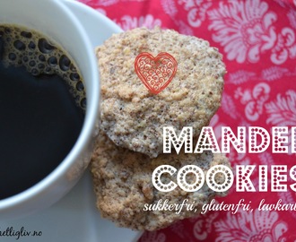 Superenkle mandelcookies - lavkarbo, sukkerfri, glutenfri
