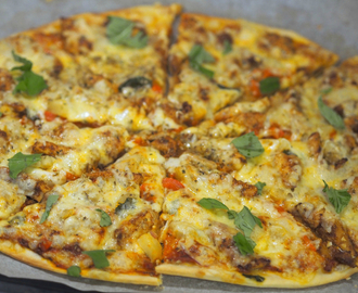 "Italiensk" tandoripizza..( med smak av India ;) )