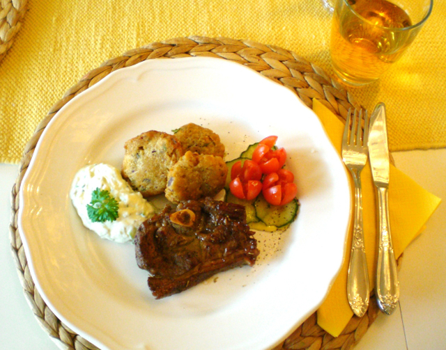 Falafel med tzatziki