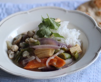 Thai grønn curry – vegan