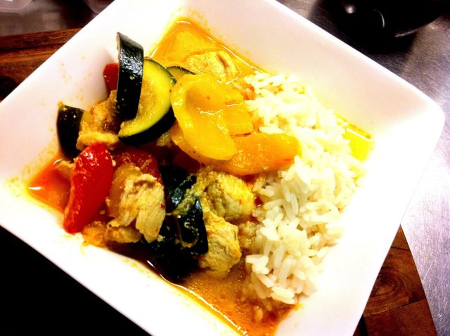 Thai red Curry gryta med kyckling